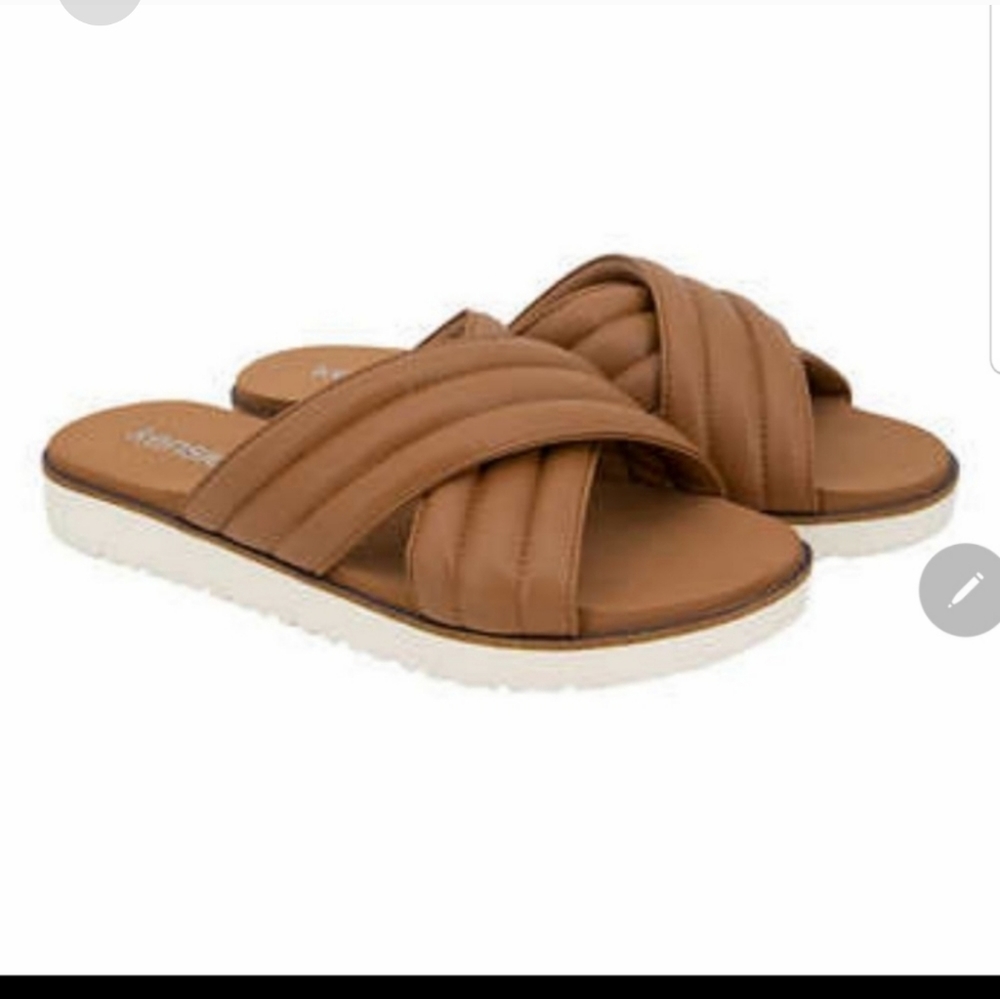 Kensie Ladies' Cross Band dream Sandals nwt